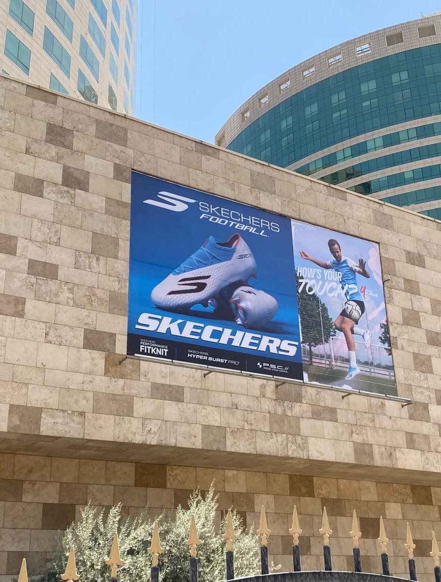 Skechers Football outdoor banner with Harry Kane